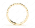 Diamond Wedding Band with Pave Setting Stones - 18K Yellow - DG & Co. Jewellery