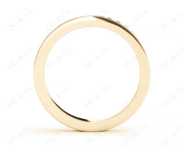 Diamond Wedding Band with Channel Setting Stones in 18K Yellow - DG & Co. Jewellery