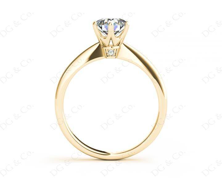 DG & Co. Signature Diamond Engagement Ring With a Six Claw Setting - 18K Yellow - DG & Co. Jewellery