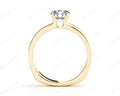 Solitaire Split Band Round Cut Four Claw Diamond Ring - 18K Yellow - DG & Co. Jewellery