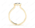 Round Cut Bezel Set Solitaire Engagement Ring With a Plain Band - 18K Yellow - DG & Co. Jewellery