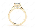 Princess Cut Diamond Engagement Ring with Claw set centre stone - 18K Yellow - DG & Co. Jewellery