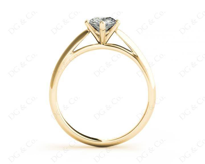 Pear Cut Solitaire Diamond Engagement Ring in six claw setting - 18K Yellow - DG & Co. Jewellery