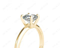 Cushion Cut Classic Four Claw Diamond Solitaire Ring - 18K Yellow - DG & Co. Jewellery