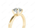 Round Cut Diamond Engagement Ring with Claw set centre stone - 18K Yellow - DG & Co. Jewellery