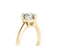 Round Cut Diamond Engagement Ring with Claw set centre stone - 18K Yellow - DG & Co. Jewellery