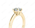 Unique Round Cut Classic Four Claws Diamond Solitaire Engagement Ring - 18K Yellow - DG & Co. Jewellery