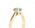 Round Brilliant Cut Solitaire Four Claws Diamond Ring in 18K Yellow - DG & Co. Jewellery