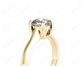 Cushion Cut Classic Four Claws Diamond Engagement Ring - 18K Yellow - DG & Co. Jewellery