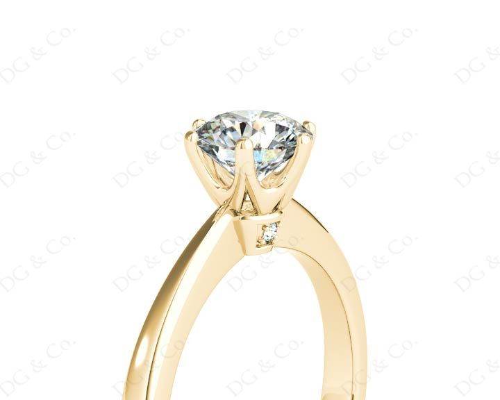 DG & Co. Signature Diamond Engagement Ring With a Six Claw Setting - 18K Yellow - DG & Co. Jewellery