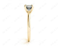 Cushion Cut Classic Four Claw Diamond Solitaire Ring - 18K Yellow - DG & Co. Jewellery