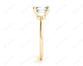Emerald Cut Classic Four Claws Diamond Solitaire Ring - 18K Yellow - DG & Co. Jewellery