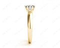 Round cut classic diamond solitaire ring with six claws setting - 18K Yellow - DG & Co. Jewellery