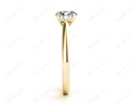 Round Brilliant Cut Solitaire Four Claws Diamond Ring in 18K Yellow - DG & Co. Jewellery