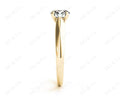 Round Cut Solitaire Four Claws Diamond Engagement Ring in 18K Yellow - DG & Co. Jewellery