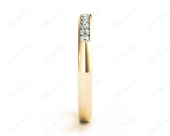 Wedding Diamond Ring with Grain Setting in 18K Yellow - DG & Co. Jewellery