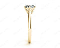 Art Deco Solitaire Round Cut Four Claw Diamond Ring - 18K Yellow - DG & Co. Jewellery
