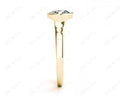 Round Cut Bezel Set Solitaire Engagement Ring With a Plain Band - 18K Yellow - DG & Co. Jewellery