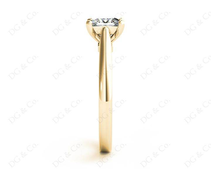 Princess Cut Diamond Engagement Ring with Claw set centre stone - 18K Yellow - DG & Co. Jewellery