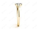 Round Cut Diamond Engagement Ring with Six Prong set centre stone in 18K Yellow - DG & Co. Jewellery