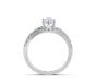Brilliant Cut Diamond Engagement Ring in Pave Setting - Diamond rings melbourne