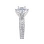 Brilliant Cut Diamond Engagement Ring in 18 Karat White Gold Grain Set  - Gemstone rings