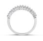 18 Karat White Gold Diamond wedding in Prong Setting - Diamond rings