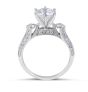 Brilliant Cut Diamond Engagement Ring in 18 Karat White Gold Grain Set  - Wedding rings melbourne