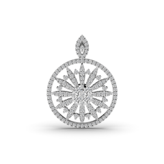 18 Karat Moden diamond pendant - gemstone