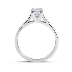 Solitaire Diamond Engagement Ring in 18 Karat White Gold Princes Cut  - Engagement rings melbourne