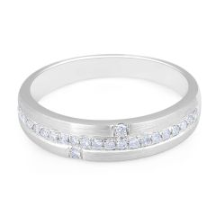 18k white gold diamond wedding rings 