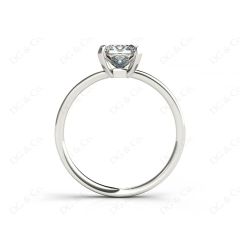 Princess Cut Classic Diamond Engagement Ring Four Caw Setting In Platinum