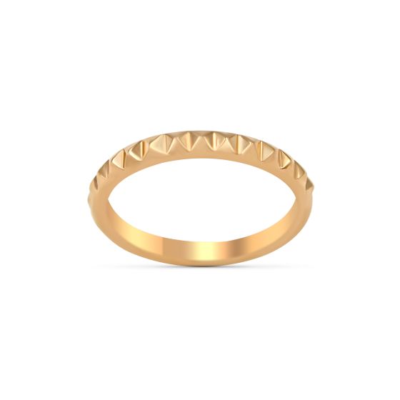 Stylish Wedding Band Set In 18K Rose Gold