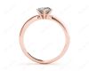 Marquise Cut Diamond Engagement Ring with Claw set centre stone in 18K Rose