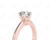 DG & Co. Signature Diamond Engagement Ring With a Six Claw Setting in 18K Rose