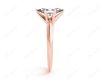 Marquise cut diamond classic engagement ring in six claw setting in 18K Rose