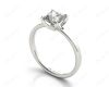 Princess Cut Classic Diamond Engagement Ring Four Caw Setting In Platinum