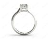 Cushion Cut Classic Four Claws Diamond Engagement Ring in 18K White
