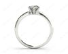 Marquise Cut Diamond Engagement Ring with Claw set centre stone in 18K White