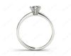 Marquise Cut Diamond Engagement ring with six claws centre stone in 18K White