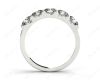 Diamond Wedding Band with Pave Setting Stones in Platinum