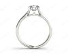 Round Cut Diamond Solitaire Ring claw set in Platinum