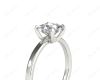 Princess Cut Classic Diamond Engagement Ring Four Caw Setting In Platinum