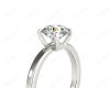 Princess Cut Diamond Engagement Ring with 4 Claw set centre stone in Platinum