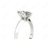 Marquise cut diamond classic engagement ring in six claw setting in Platinum