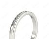 Wedding Diamond Ring with Grain Setting in Platinum