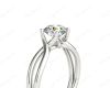 Round Cut Diamond Solitaire Ring claw set in Platinum