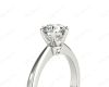 DG & Co. Signature Diamond Engagement Ring With a Six Claw Setting in 18K White