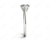 Art Deco Solitaire Round Cut Four Claw Diamond Ring In Platinum