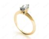 Marquise cut diamond classic engagement ring in six claw setting in 18K Yellow